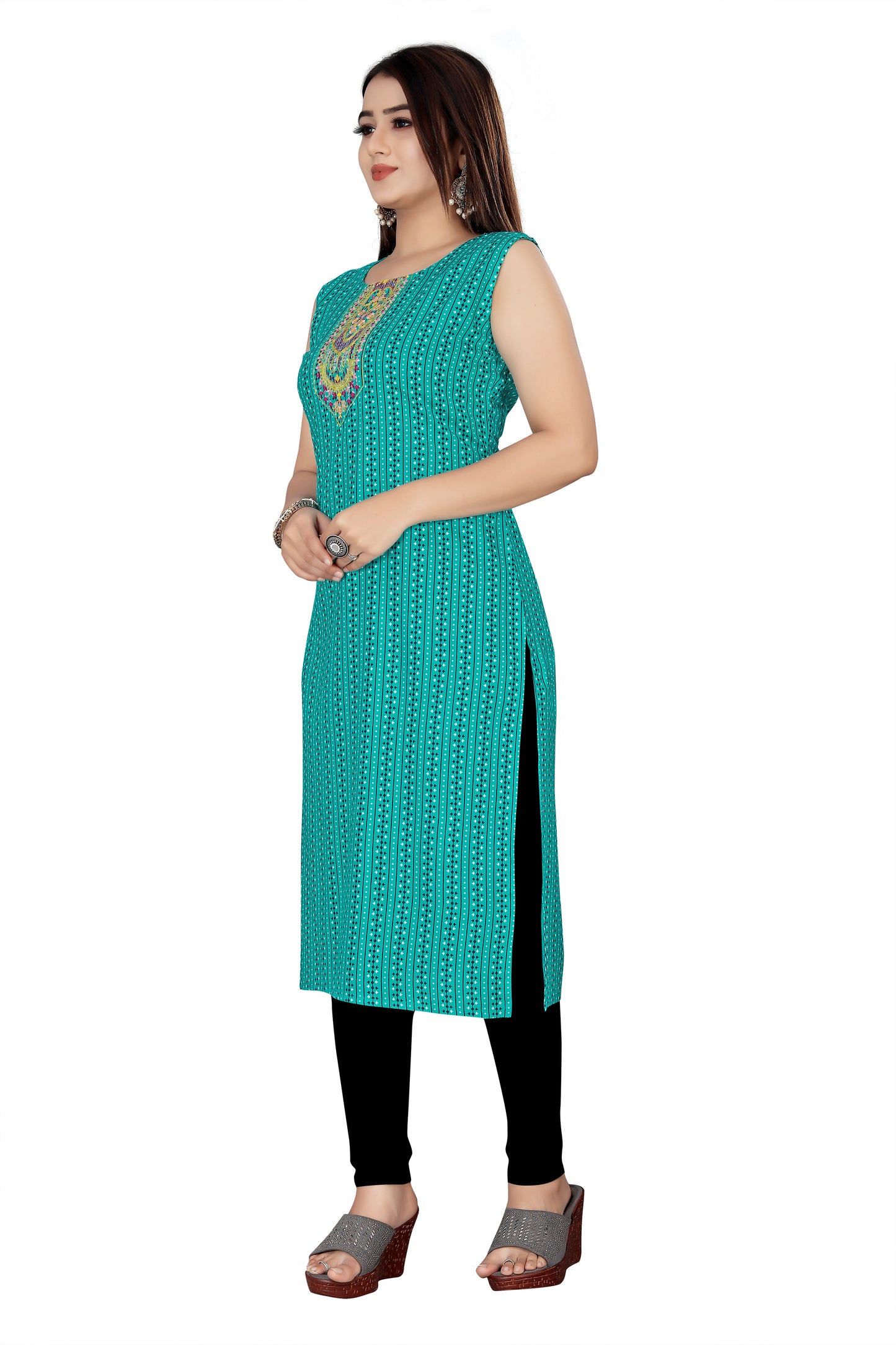 Firozi Cotton Kurti