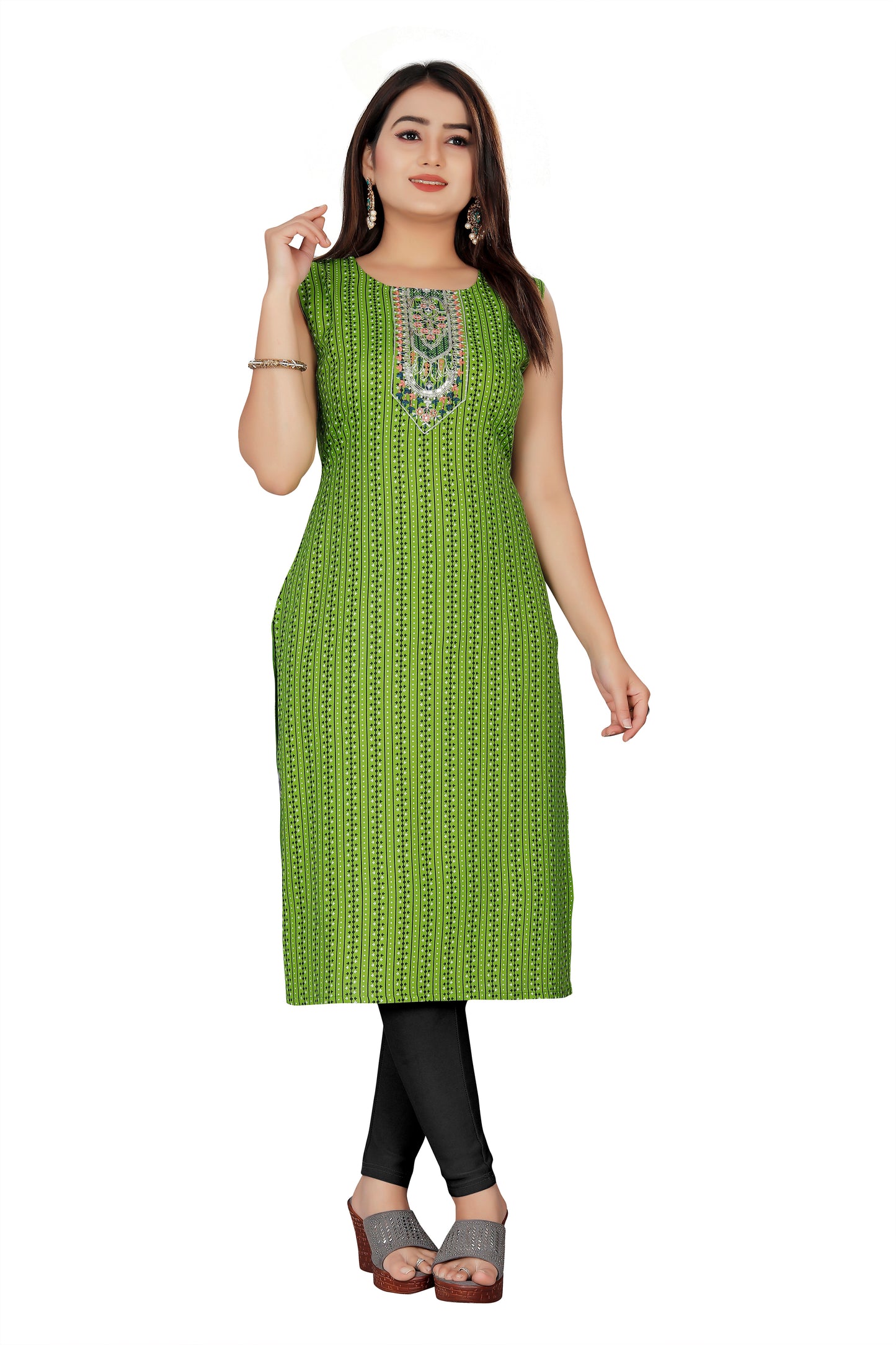 Green Cotton Kurti