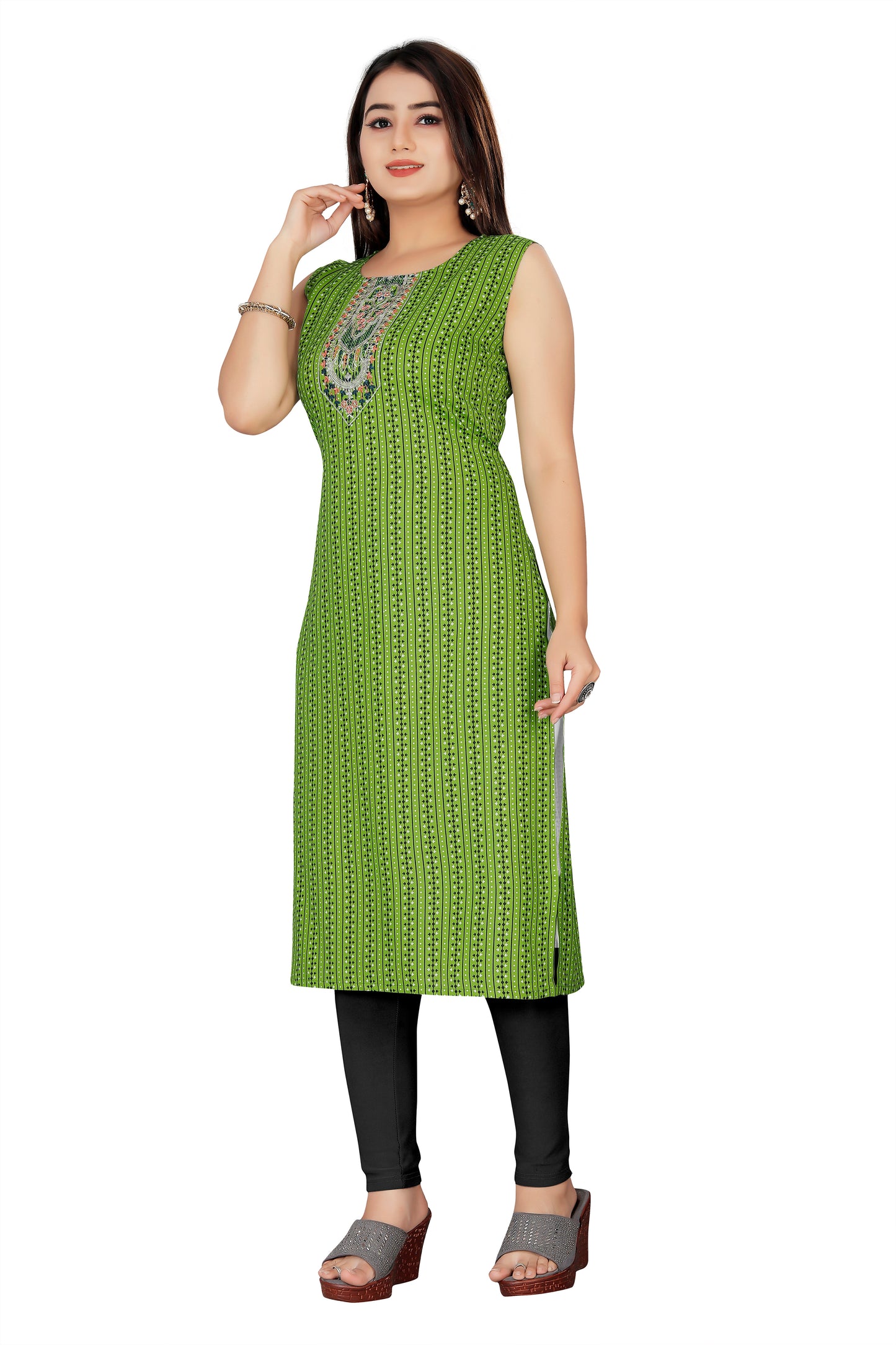 Green Cotton Kurti