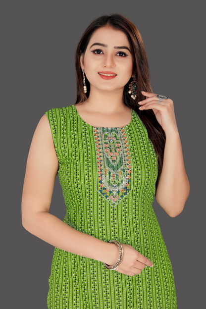 Green Cotton Kurti