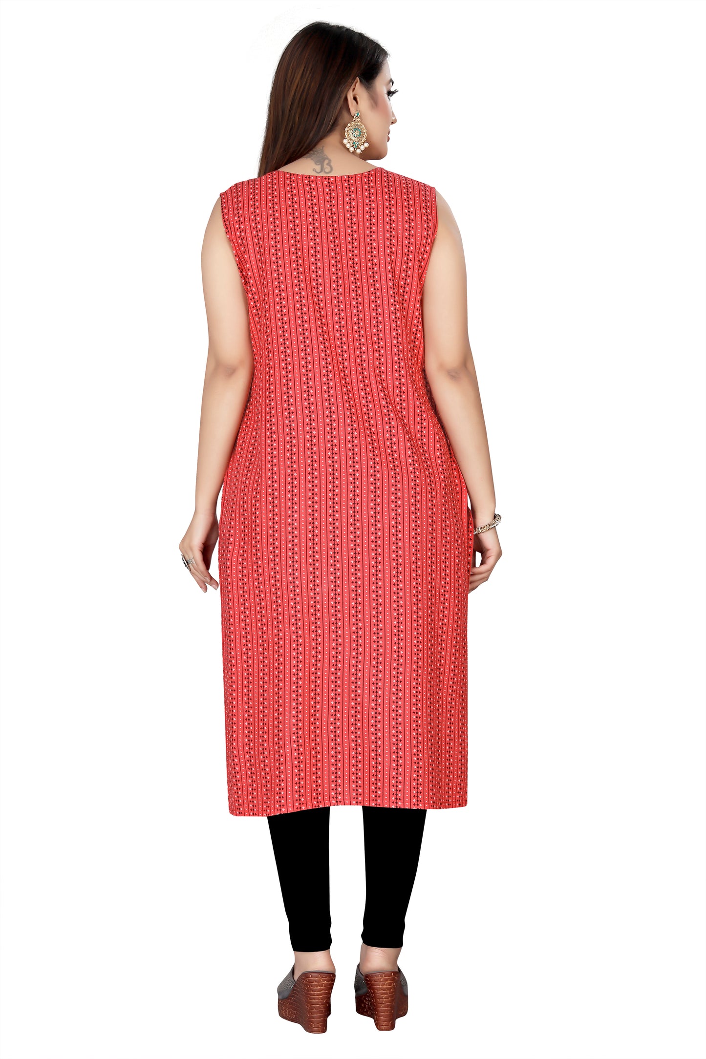 Red Cotton Kurti