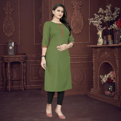 Mehndi Galaxy Cotton kurti